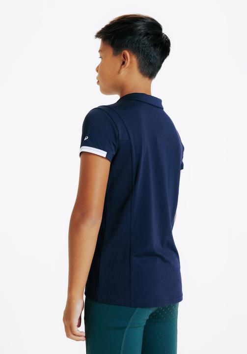 Actual product image Fouganza Reit-Poloshirt Club kurzarm marineblau (122)
