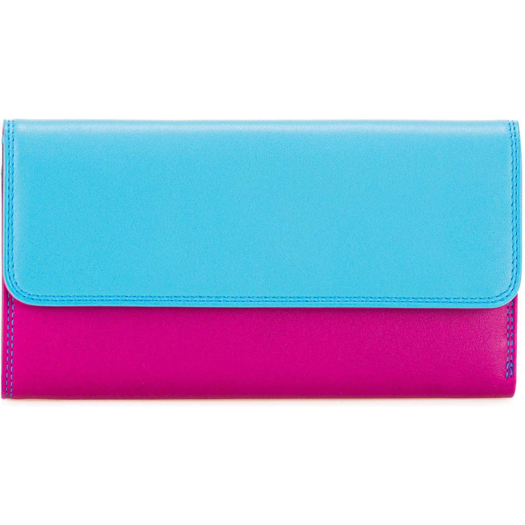 Mywalit, Damen, Portemonnaie, Tri-fold Zip Wallet Geldbörse Leder 17 cm, Grau