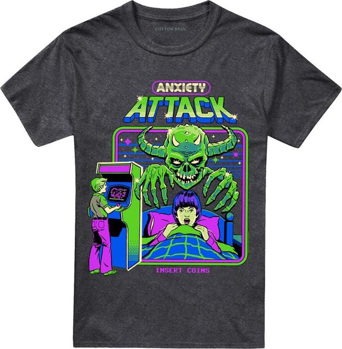 Produktbild Steven Rhodes Anxiety Attack TShirt meliert (L)