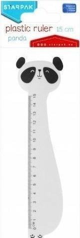 Actual product image Starpak Plastic ruler 15cm Panda (15 cm, Plastic)