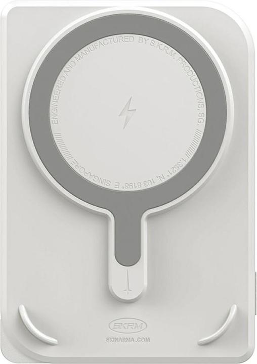 Actual product image Skinarma Powerbank Nexus Mecha Magnetic Kick-Stand 5000mAh 20W PD USB-C MagSafe grey (5000 mAh, 20 W)