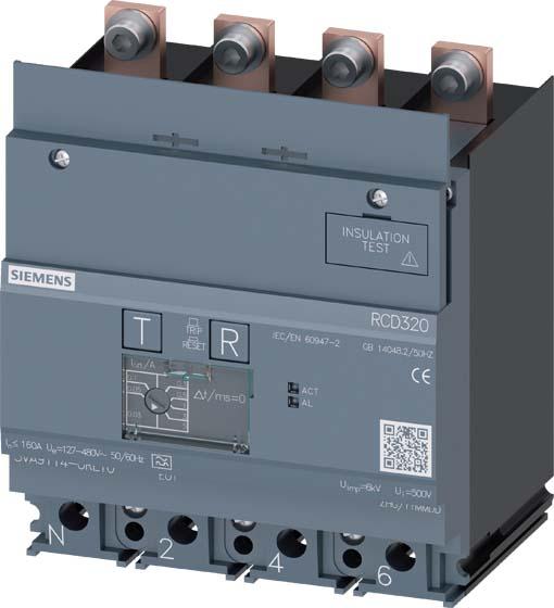 Productafbeelding Siemens 3VA9114-0RL10 Aardlekschakelaar 1 st (3VA91140RL10)