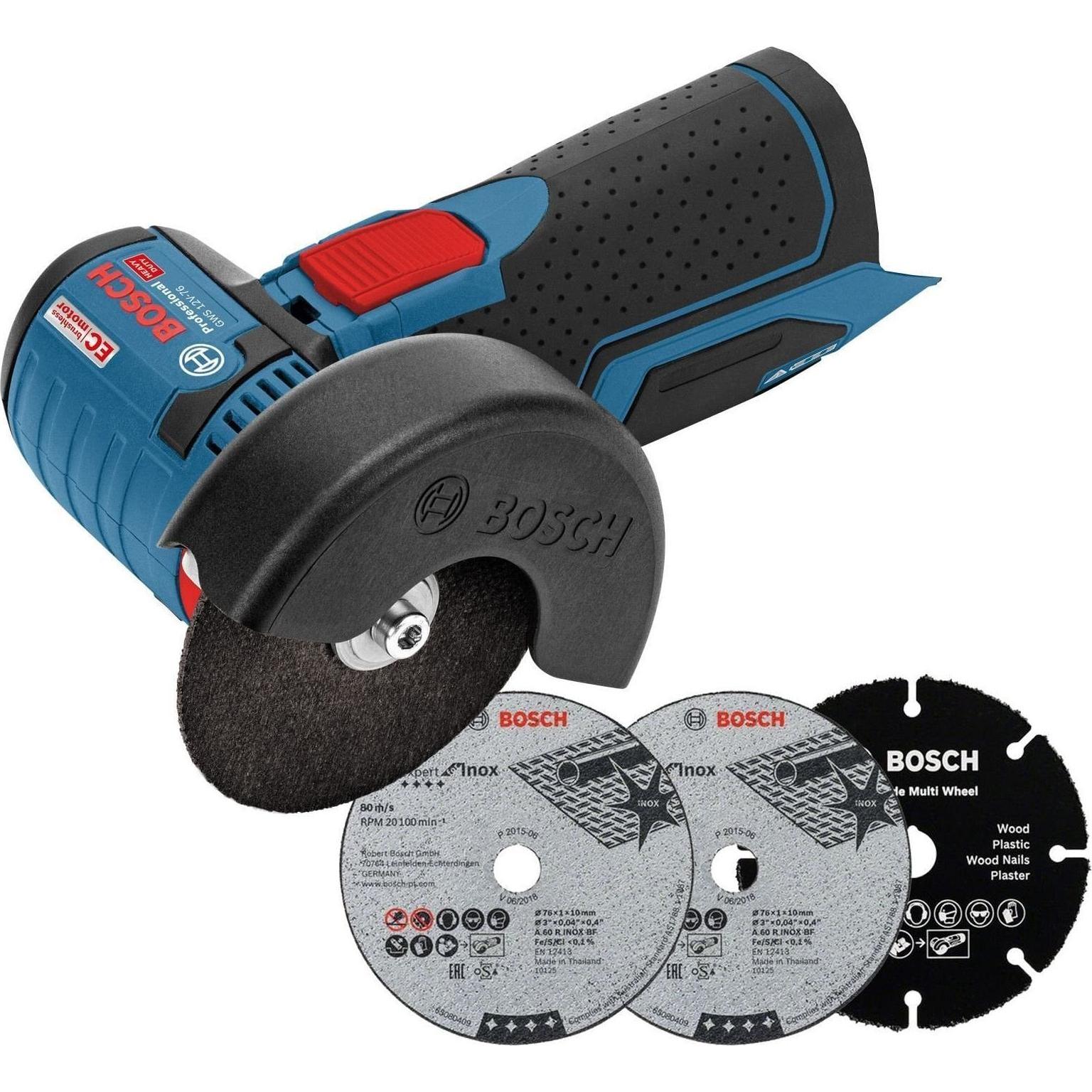 Bosch Professional, Smerigliatrice angolare, GWS 12V-76 Professional (76 mm)