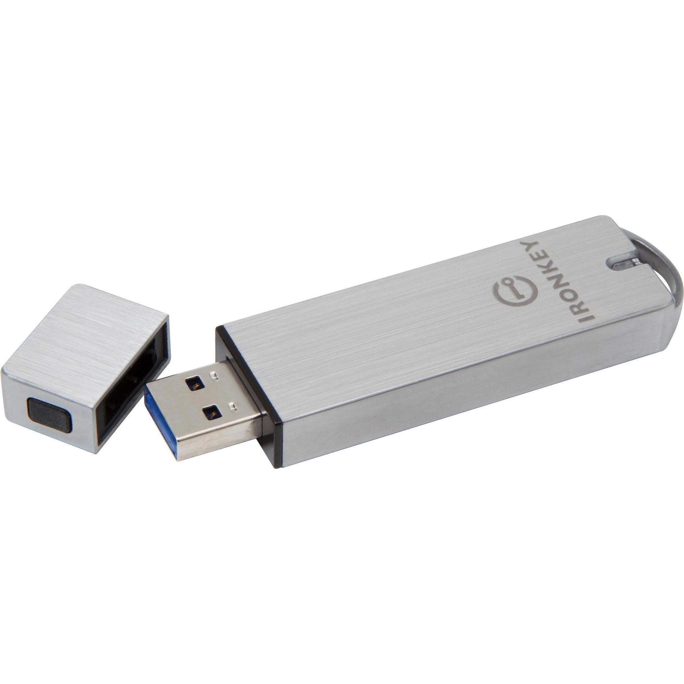 Thumbnail - Kingston IronKey Basic S1000 Encrypted (8 GB, USB-A, USB 3.0), USB Stick, Silber