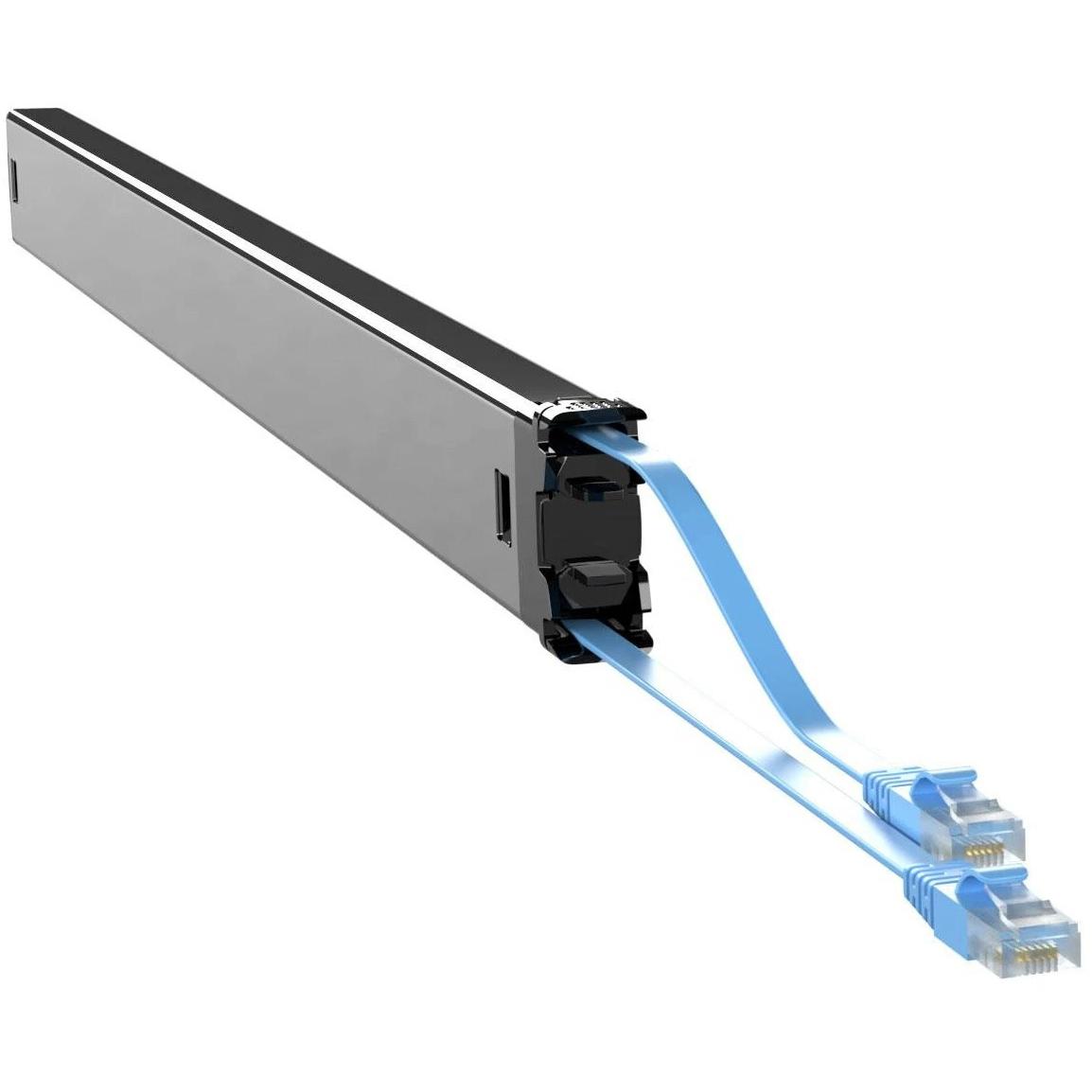 PATCHBOX PLUS+ CAT.6A UTP CASSETTE BLUE LR 1,8M + 0,7M (U/UTP, CAT6a, 2.50 m), Netzwerkkabel