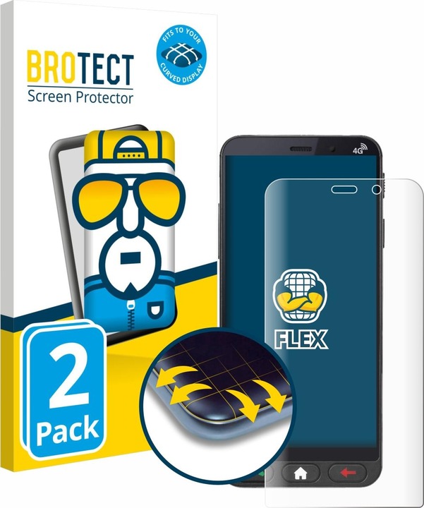 Produktbild BROTECT Fullscreen Schutzfolie Displayschutz Folie Klar Transparent (2 Stück, Brondi Amico)