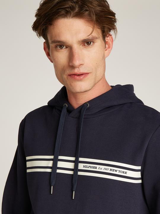 Produktbild Tommy Hilfiger Kapuzenpullover mit zentralem Bruststreifen (L)