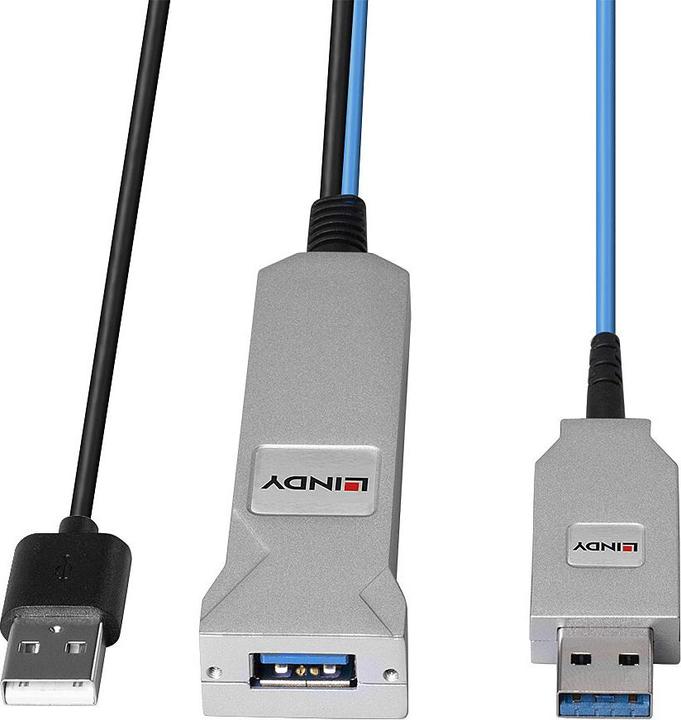 Image du produit Lindy Câble Fibre Optique USB 3.0 (30 m, USB 3.2 Gen 1)