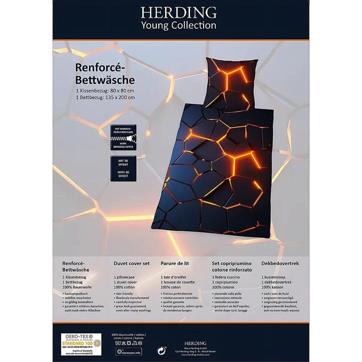 Produktbild Herding 3D Bettwäsche (135 x 200 cm, 80 x 80 cm)