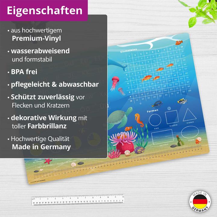 Produktbild CoverYourDesk Unterwasser ABC + Einmaleins (60 x 40 cm)