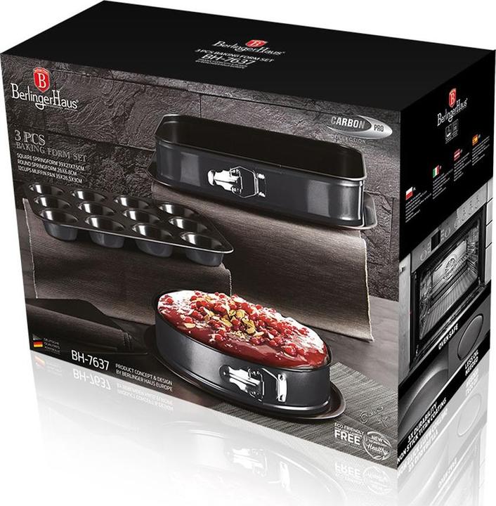 Produktbild BerlingerHaus 3-tlg. Springformset mit Muffinform Metallic Edition (26 cm)