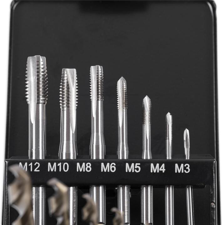 Produktbild Stier Maschinengewindebohrer-Satz HSSE Co5 M3-12 Form B 14-tlg.