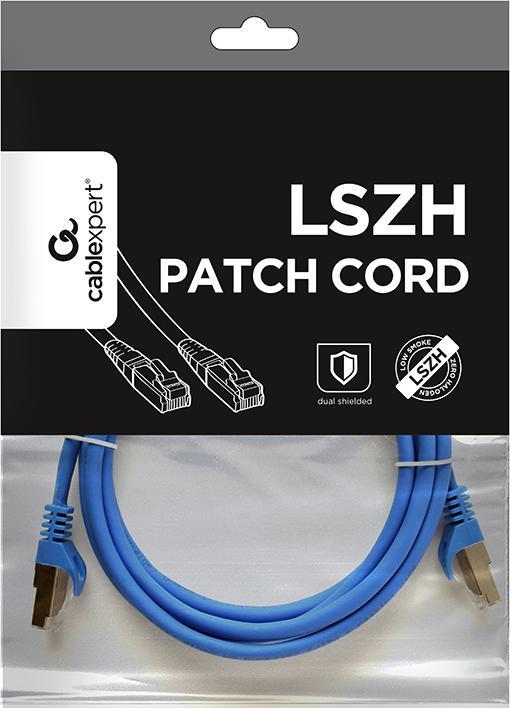Produktbild Gembird PP6A-LSZHCU-B-2M Patchkabel RJ45 Kat.6A SFTP LSZH 2m mėlynas (S/FTP, CAT6a, 2 m)