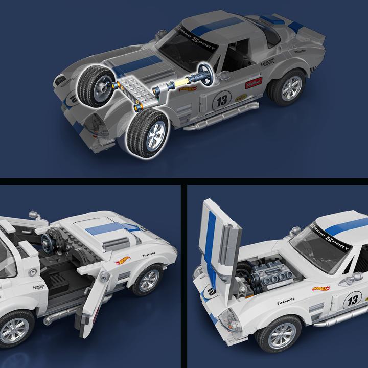 Actual product image Mattel Brick Shop Elite Series Corvette Grand Sport
