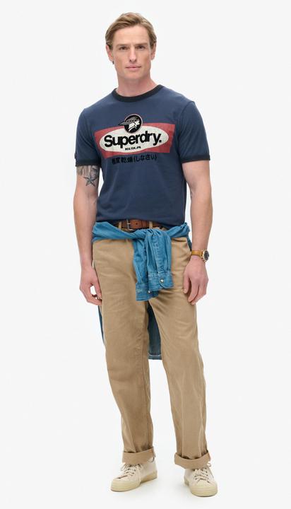 Actual product image Superdry Cl Ringer Workwear Graphic Tee (S)