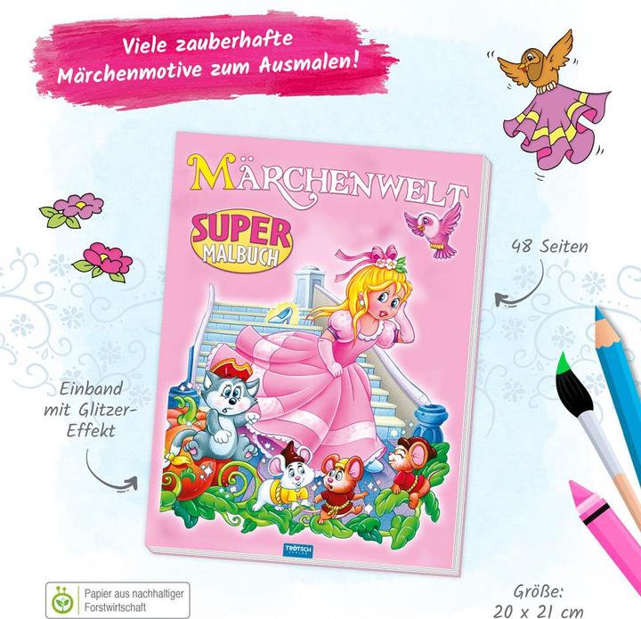 Produktbild Supermalbuch Märchenwelt