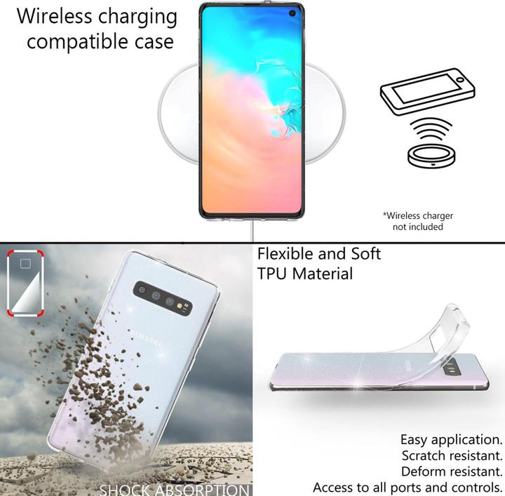 Produktbild Nalia Glitter Handyhülle (Samsung Galaxy S10+)