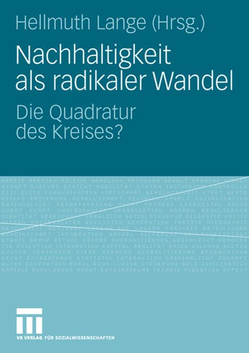 Produktbild Nachhaltigkeit als radikaler Wandel (Deutsch, 2006)