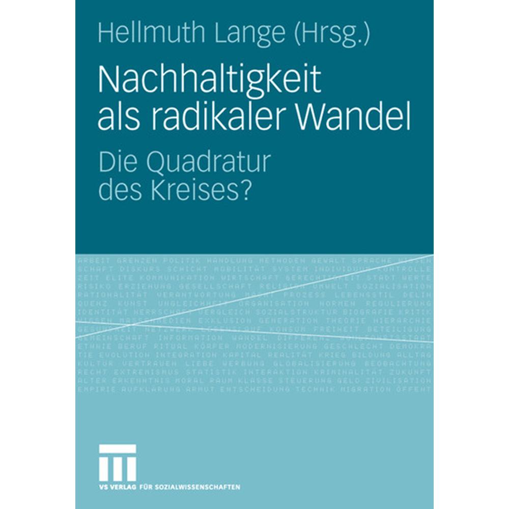 Nachhaltigkeit als radikaler Wandel, Fachbücher