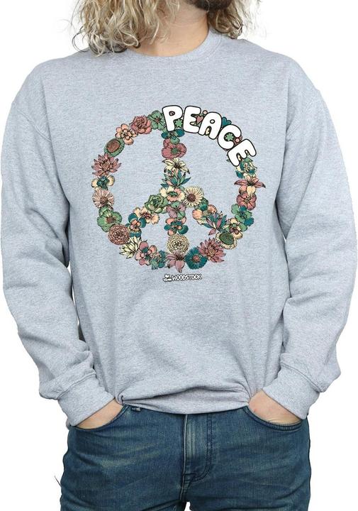 Immagine prodotto Woodstock Floral Peace Felpa Uomo (L)