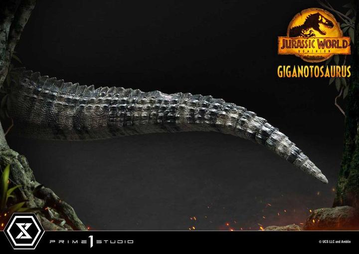 Actual product image Hot Toys JURASSIC WORLD DOMINION - Giganotosaurus - Statuette 48cm