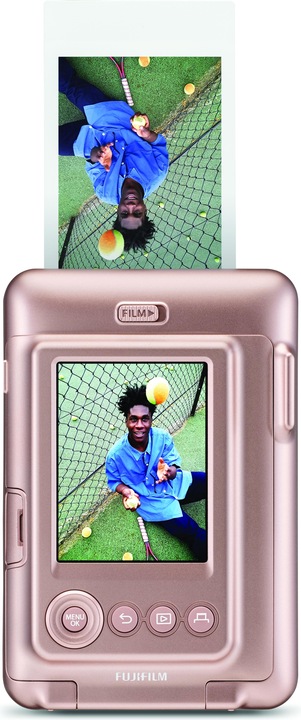 Actual product image Fujifilm Instax Mini LiPlay Blush Gold