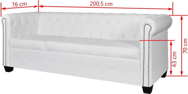 Produktbild VidaXL Nestario (3-Sitzer, 2-Sitzer)
