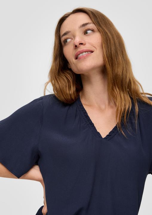 Immagine prodotto s.Oliver Bluse Viskosebluse mit V-Ausschnitt im Relaxed Fit (38)