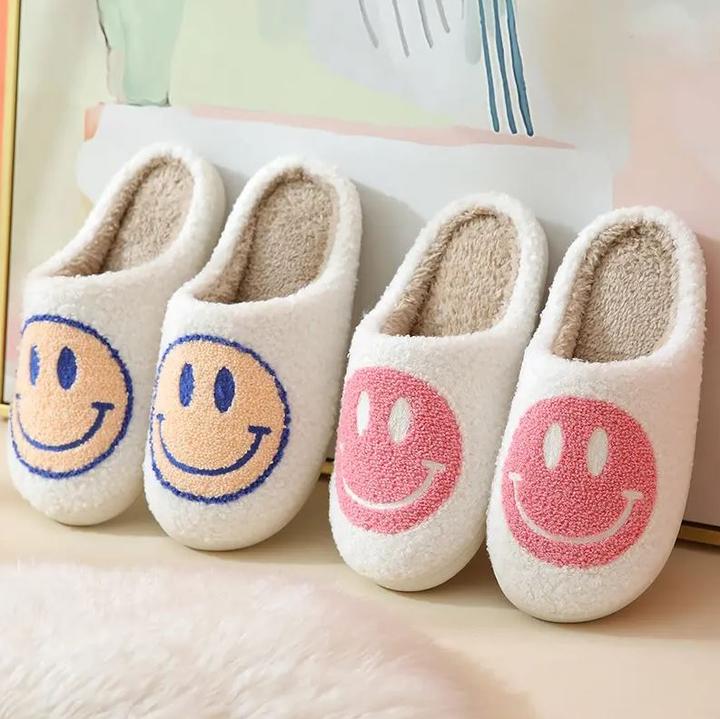 Actual product image PhoneLook Cosy warm winter slippers Smiley size 38-40 /blue (37)