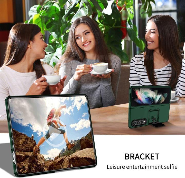 Produktbild König Design Hülle Handy Schutz für Samsung Galaxy Z Fold3 5G Case Cover Tasche Flip Etui Neu (Samsung Galaxy Z Fold3 5G)