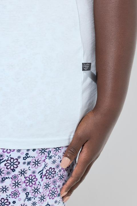 Produktbild Ulla Popken Pyjama, Blüten, Rundhalsausschnitt, Halbarm (68)