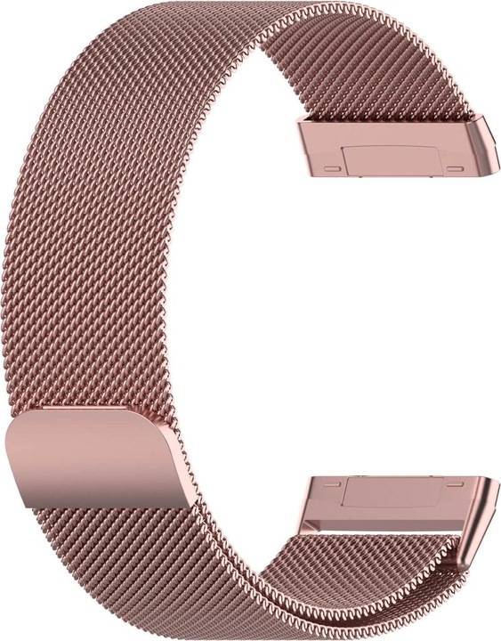 Produktbild Cover-Discount Fitbit Versa / Sense - Milanese Armband rosa (Edelstahl, Sense, Versa 3)