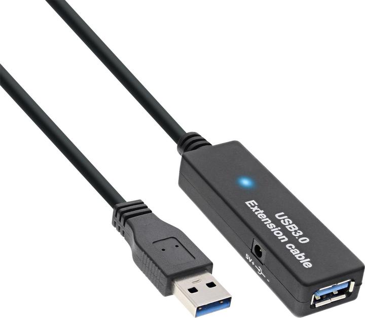 Produktbild InLine USB 3.0 Aktiv Verlängerung Stecker A an Buchse A 15m (15 m, USB 3.0)
