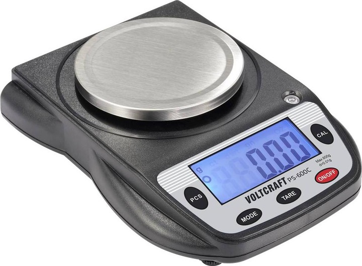 Image du produit Voltcraft PS-600C Balance de précision Capacité de pesée (max.) 600g Précision 0.01g Alimentation par pile Sch
