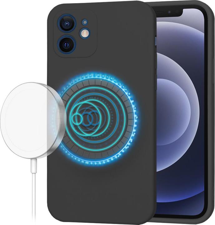 Techsuit - SoftFlex MagSafe - iPhone 12 - Black (Apple iPhone 12)