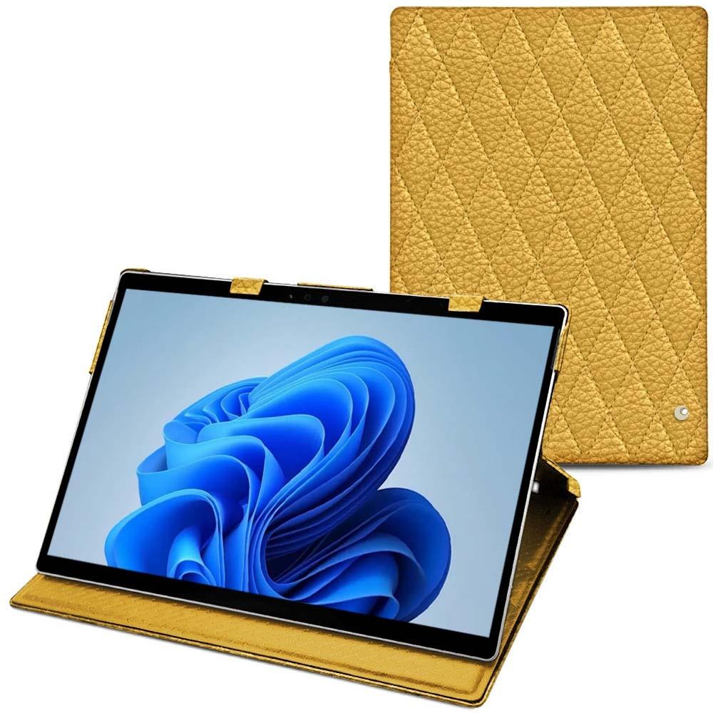 Thumbnail - Noreve Lederschutzhülle vertikal (Microsoft Surface Pro 8), Tablet Hülle, Orange