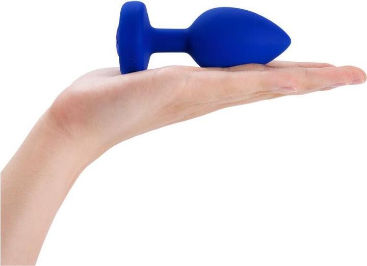Actual product image B-Vibe Vibrating Jewel Plug L/XL Navy