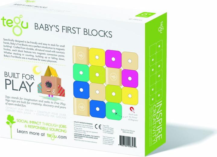 Actual product image Tegu Magnetic building bricks