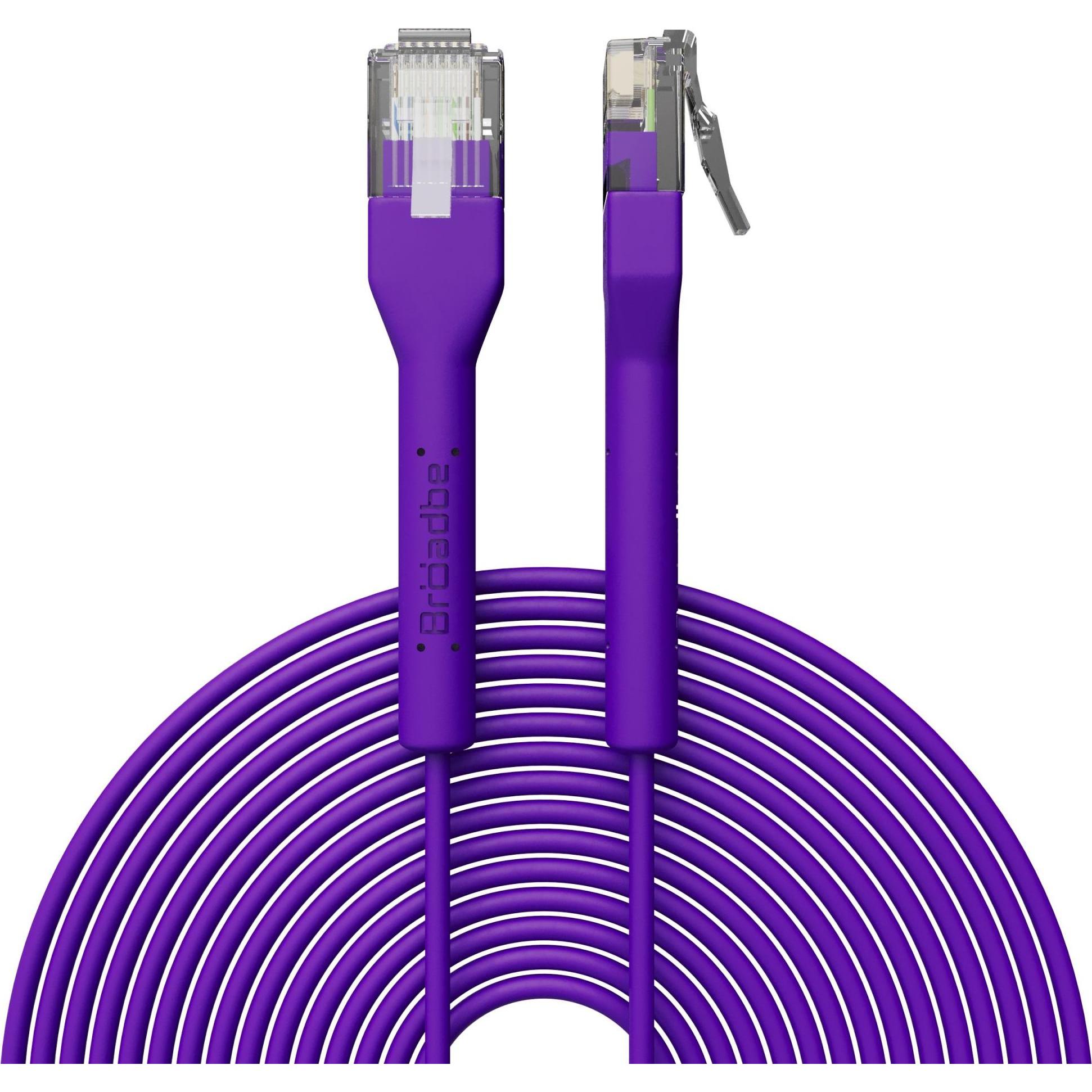 Broadbe Slim Patch Cable 5G Purple 8m Cable-Patch-Cat6-PR-8M-Slim (CAT6, 8 m), Cavo di rete