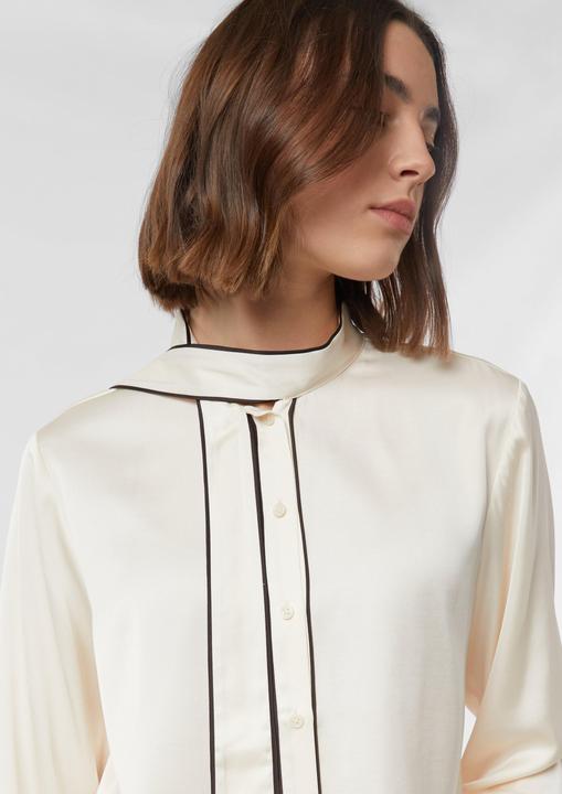Immagine prodotto Comma Bluse Satinbluse mit Schluppenkragen (36)