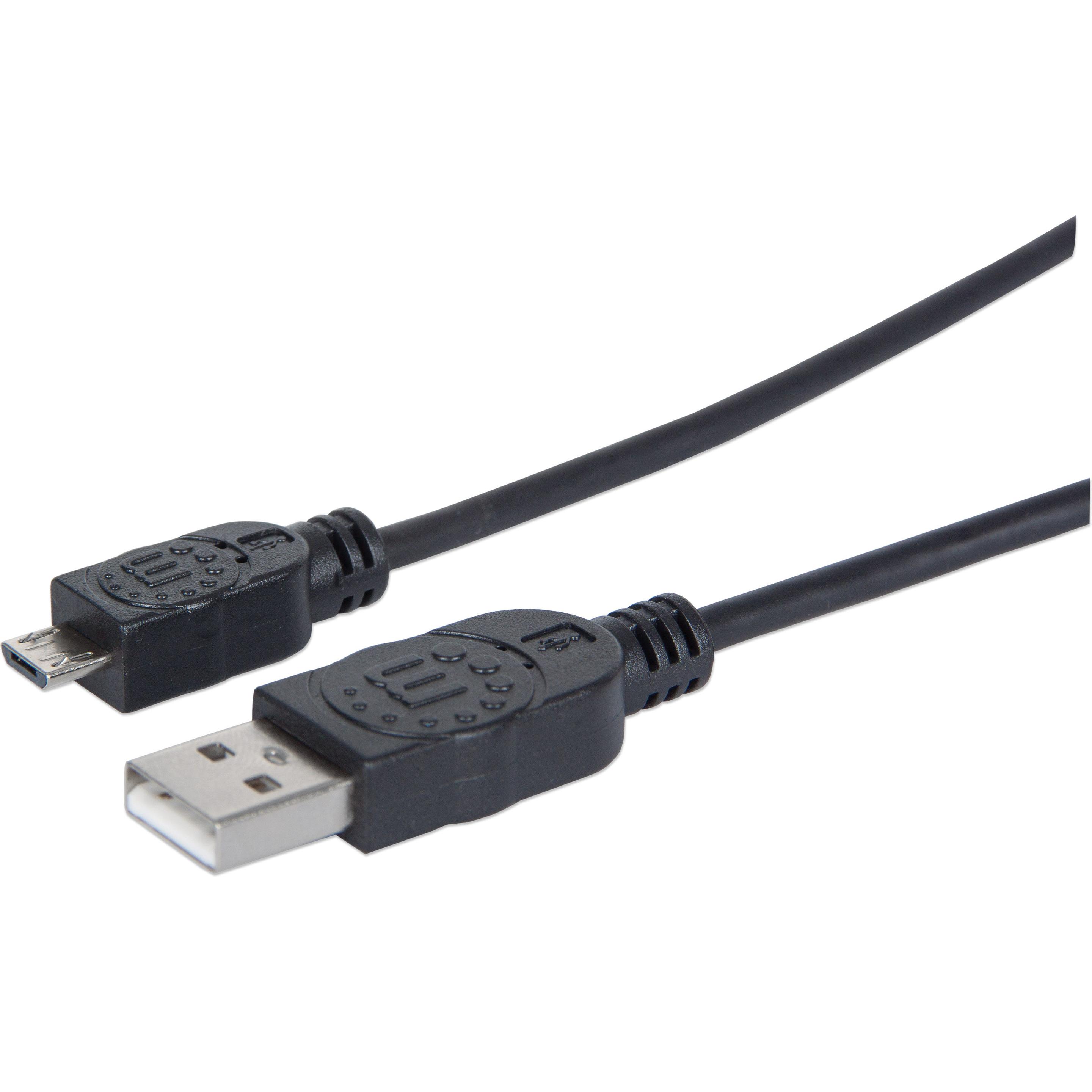 Manhattan Hi-Speed USB Micro-B Anschlusskabel (1 m, USB 2.0), USB Kabel