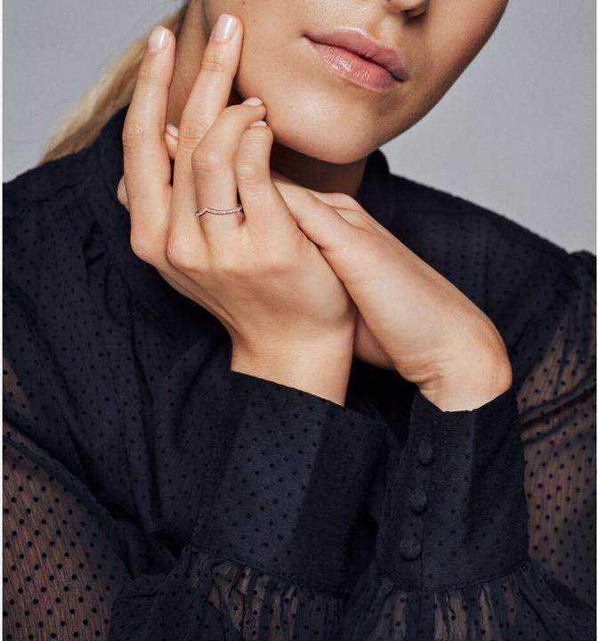 Actual product image Pandora Sparkling Wishbone (60, 585/14 K Gold)