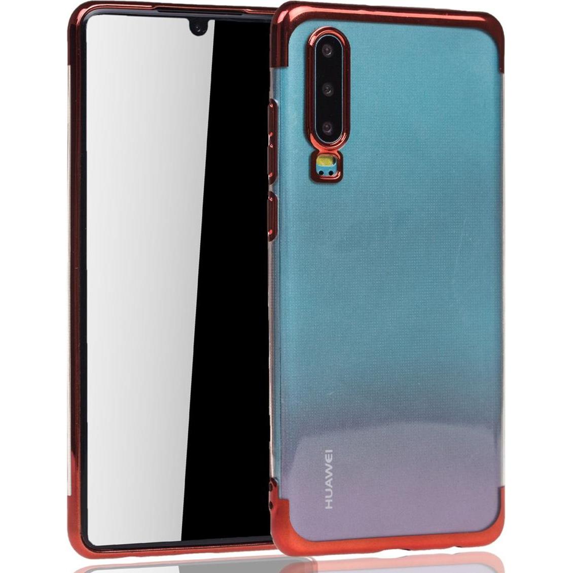 Thumbnail - König Design Huawei P30 Hülle Case Handy Cover Schutz Tasche Schutzhülle Bumper Etuis Rot (Huawei P30), Smartphone Hülle...