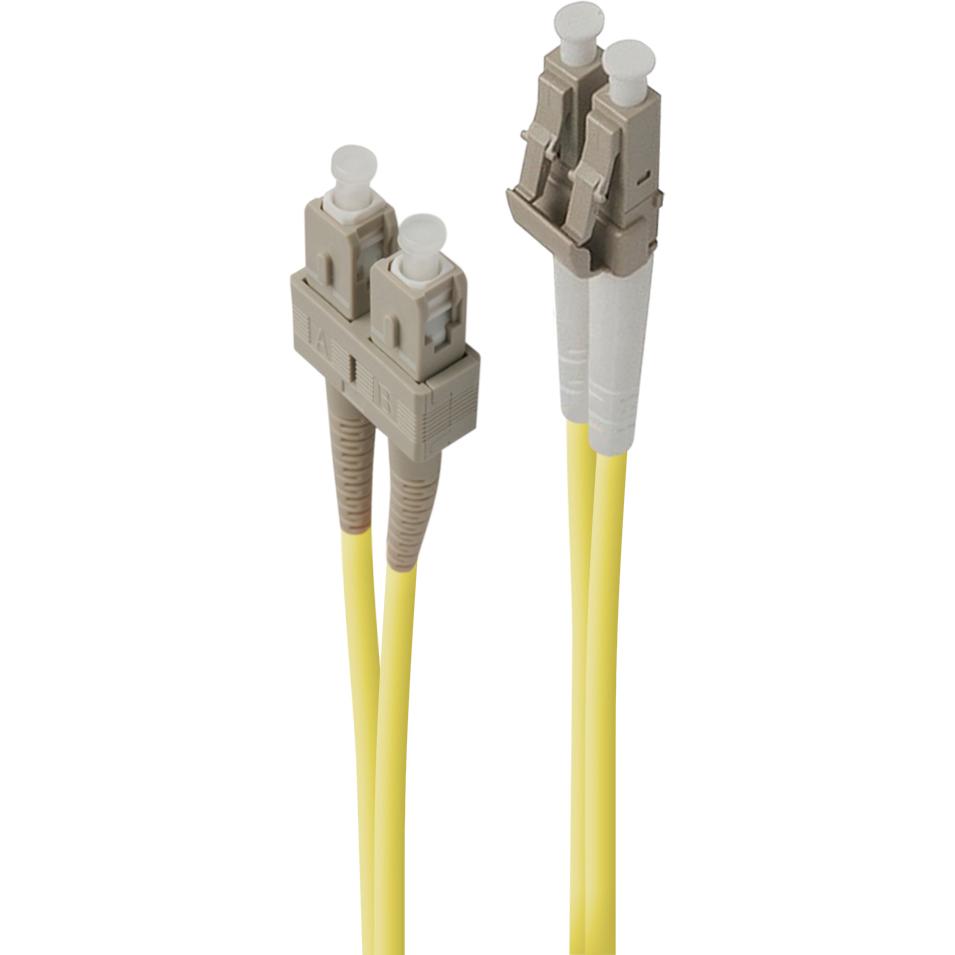 Alogic Glasfaserkabel LC-SC Multi Mode Duplex LSZH OS2 (5 m), Netzwerkkabel
