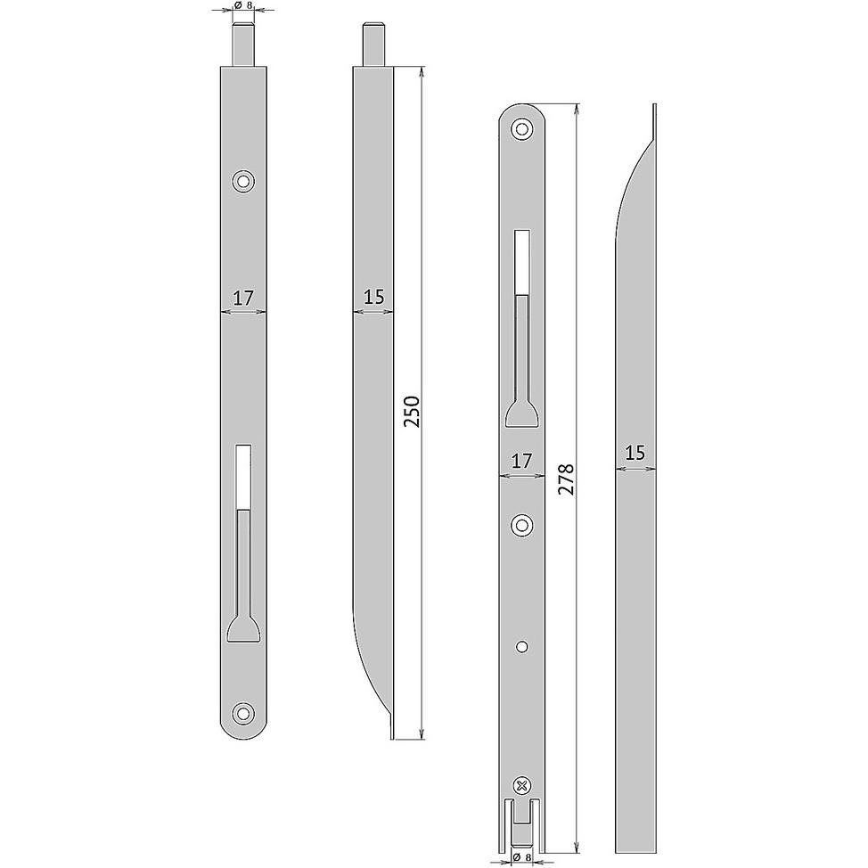 Thumbnail - Cardatec, Türdichtung, Türkantenriegel D1 / D2
