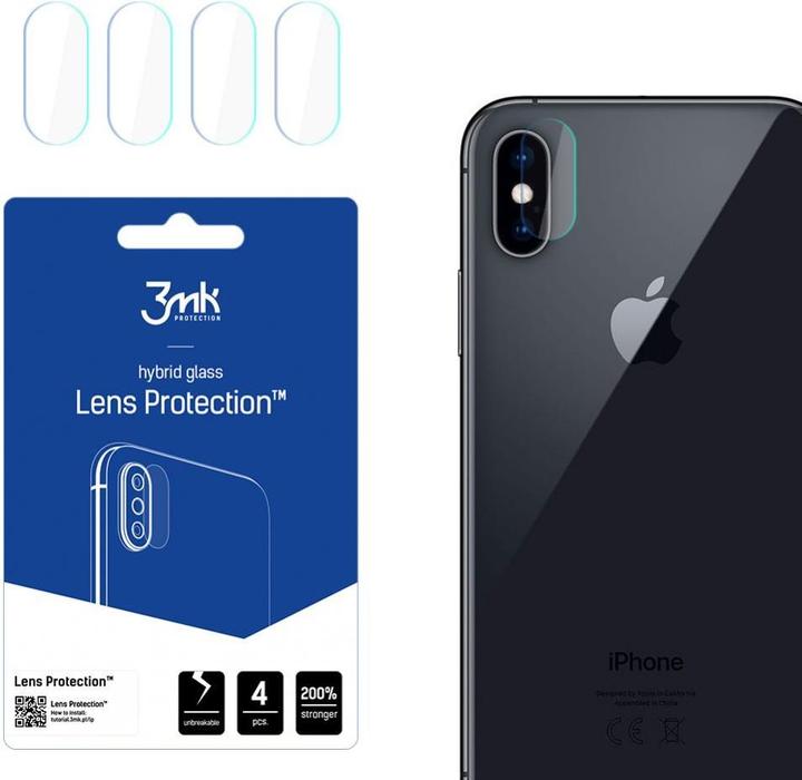 3MK hybrid glass Lens Protection for iPhone Xs (1 Pezzo/i, Apple iPhone XS)