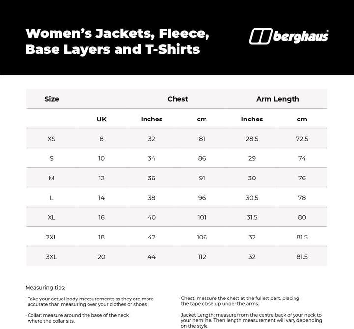 Valori nutrizionali e ingredienti Berghaus Isolamento sintetico ibrido di Nula (XL)