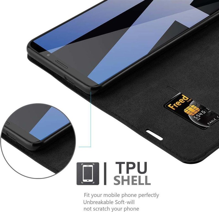 Actual product image Cadorabo Book Invisible Magnet Cover (Mate 10 Pro)