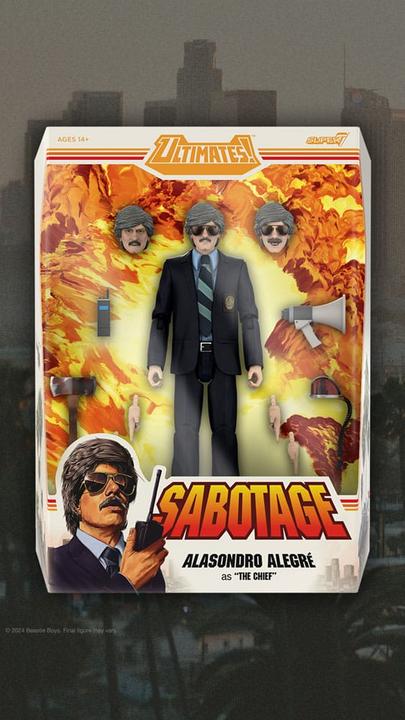 Actual product image Super7 Beastie Boys Ultimates action figure Wave 1 Alasondro Alegre as "The Chief" 18 cm