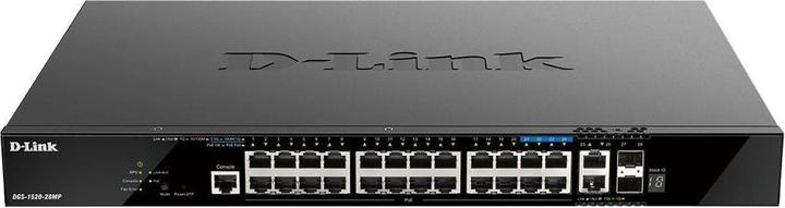 D-Link Switch 440mm DGS-1520-28MP 2*SFP+/2*XE/20*GE PoE al dettaglio (20 porte)